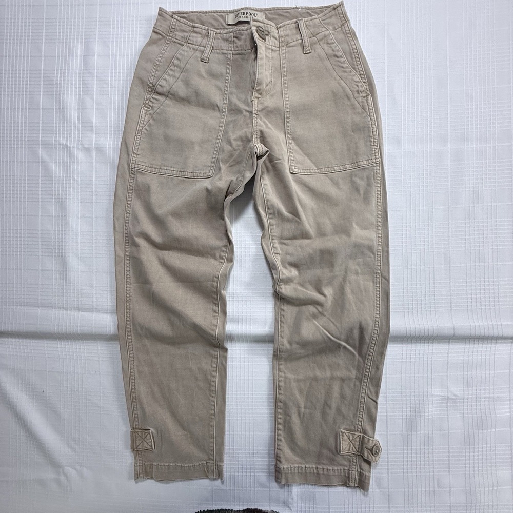 Liverpool Los Angeles Utility Cargo Pants Women's 0 25 Biscuit Tan